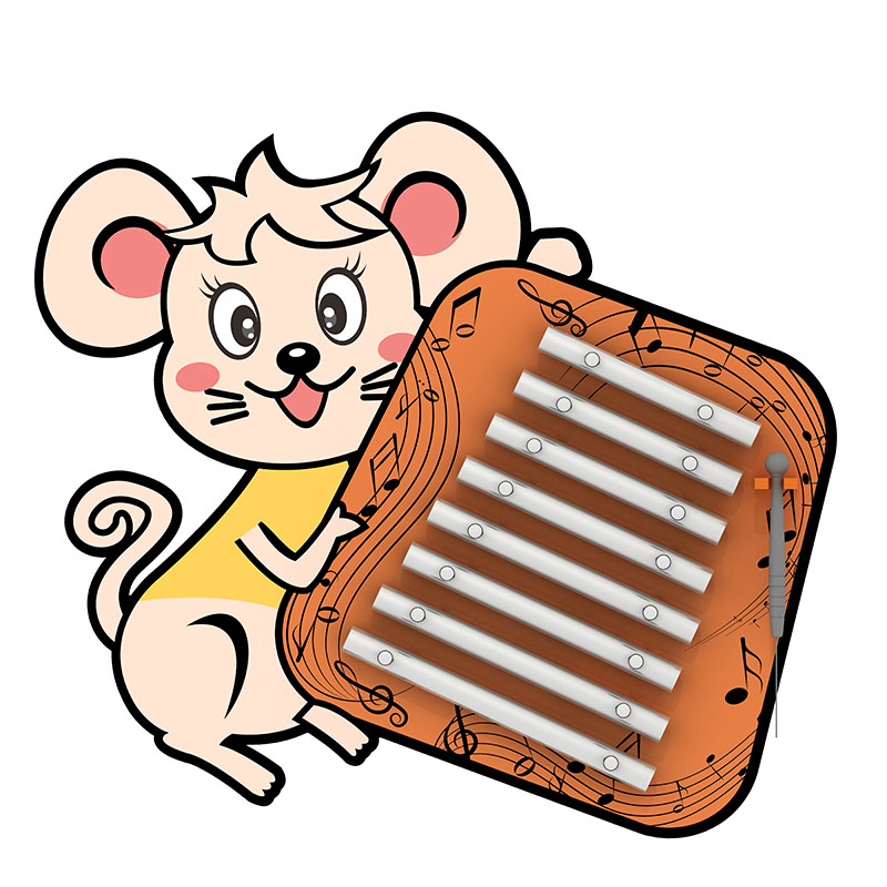 Maus geformtes Percussion