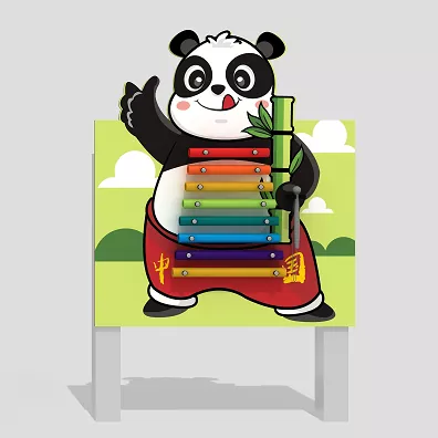 Panda -geformte Percussion